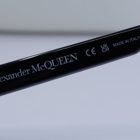 Alexander McQueen AM0331SK 001 Square Sunglasses - Black/Grey - Picture 6 of 8
